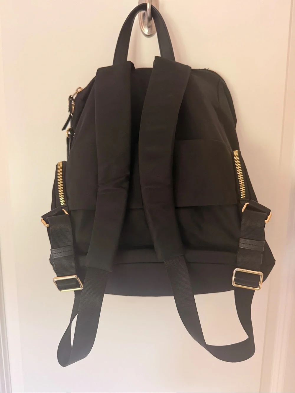 TUMI Black Nylon Backpack — Travel Daypack